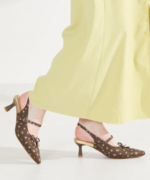 カットデザインストラップパンプス/61114