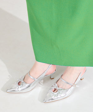 カットデザインストラップパンプス/61114