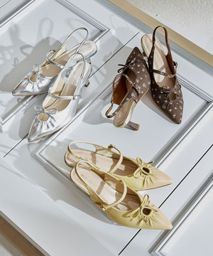 カットデザインストラップパンプス/61114