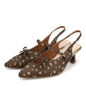 カットデザインストラップパンプス/61114