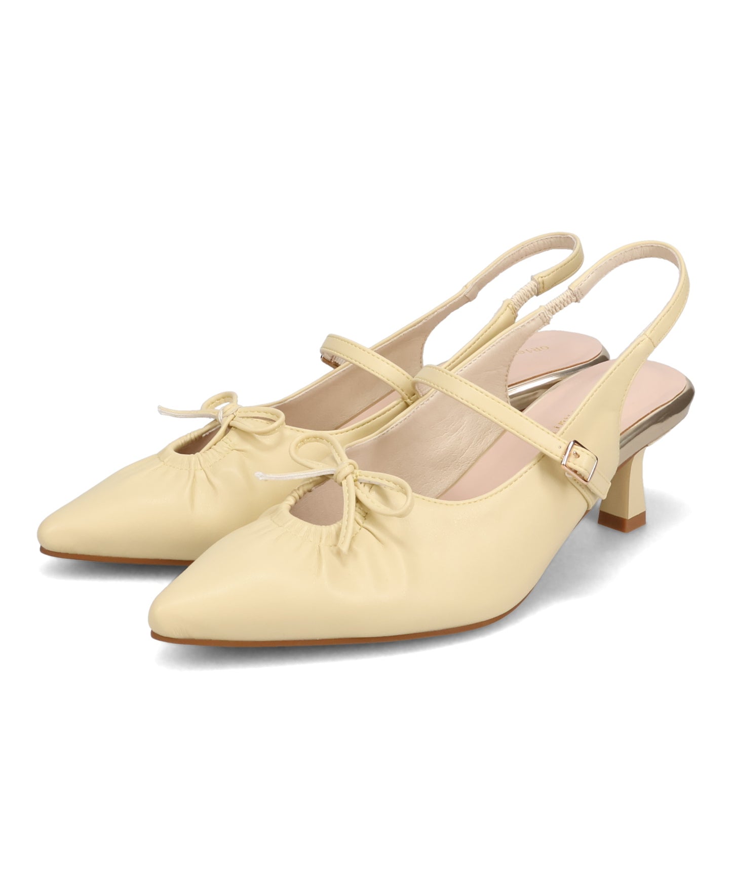 カットデザインストラップパンプス/61114