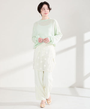 変形リボンモチーフヒールパンプス/61117