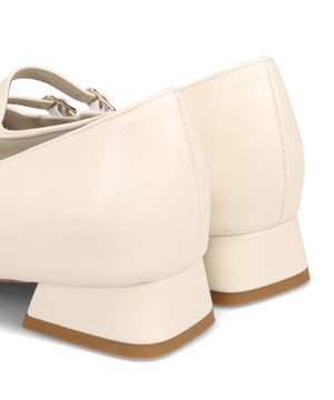 ダブルストラップポインテッドトゥパンプス/61118