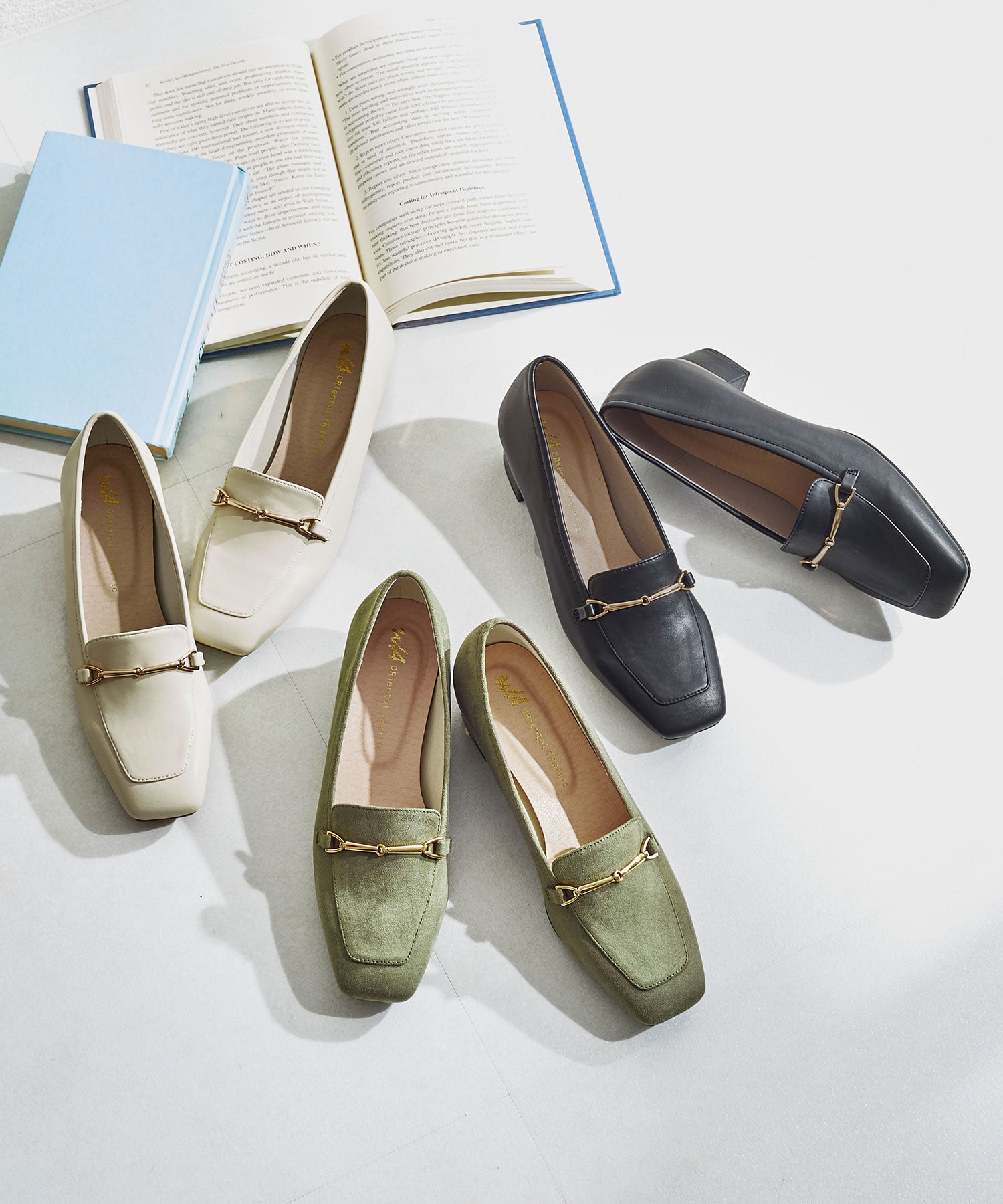 メタリックラインビットヒールローファー/62101 – ORIENTALTRAFFIC