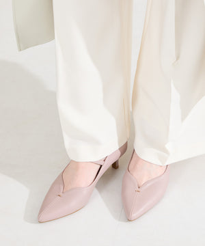 プチメタルパーツストラップヒールパンプス/62102