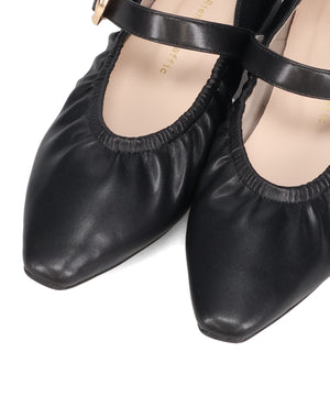 【WEB先行予約/2月下旬発売予定】ギャザーデザインメリージェーンパンプス/62103