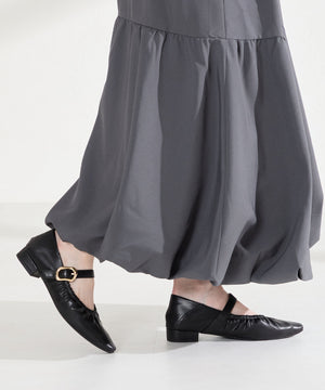 【WEB先行予約/2月下旬発売予定】ギャザーデザインメリージェーンパンプス/62103