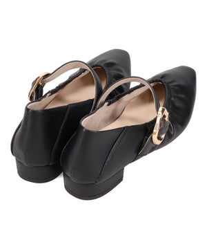 【WEB先行予約/2月下旬発売予定】ギャザーデザインメリージェーンパンプス/62103