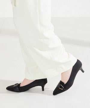 サイドバックルポインテッドトゥパンプス/62104