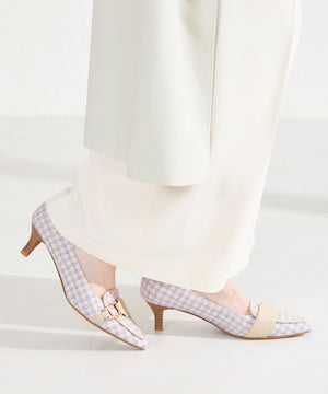 サイドバックルポインテッドトゥパンプス/62104