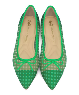 【WEB先行予約/2月下旬発売予定】ギンガムチェックシアーパンプス/62105