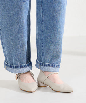 ポインテッドトゥストラップバブーシュ/62106