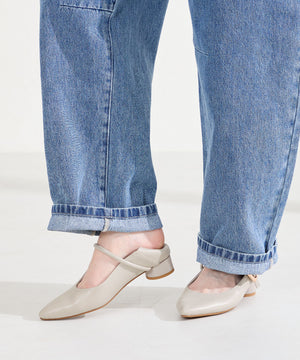 ポインテッドトゥストラップバブーシュ/62106