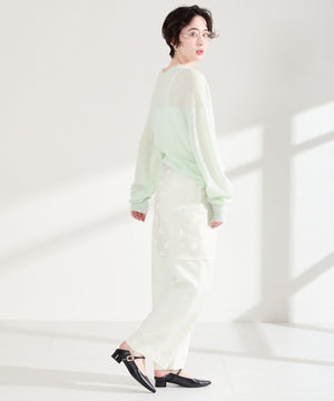 ポインテッドトゥストラップバブーシュ/62106