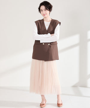 2wayリボンミドルヒールパンプス/62108