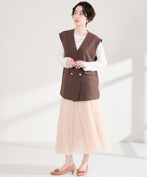 2wayリボンミドルヒールパンプス/62108