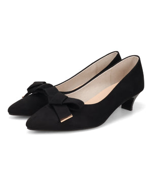 2wayリボンミドルヒールパンプス/62108