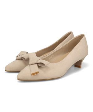 2wayリボンミドルヒールパンプス/62108