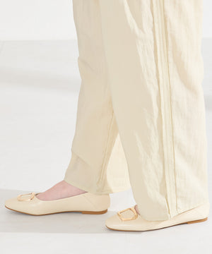 ゴールドモチーフフラットパンプス/62109