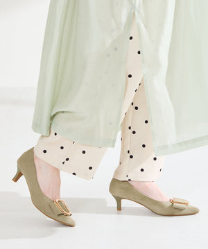 2wayリボンモチーフヒールパンプス/62112