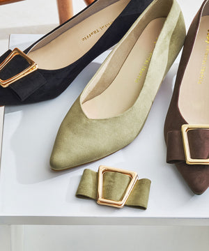 2wayリボンモチーフヒールパンプス/62112