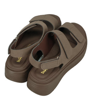 【WEB先行予約/5月中旬発売予定】ベルクロ厚底クッションサンダル/62205