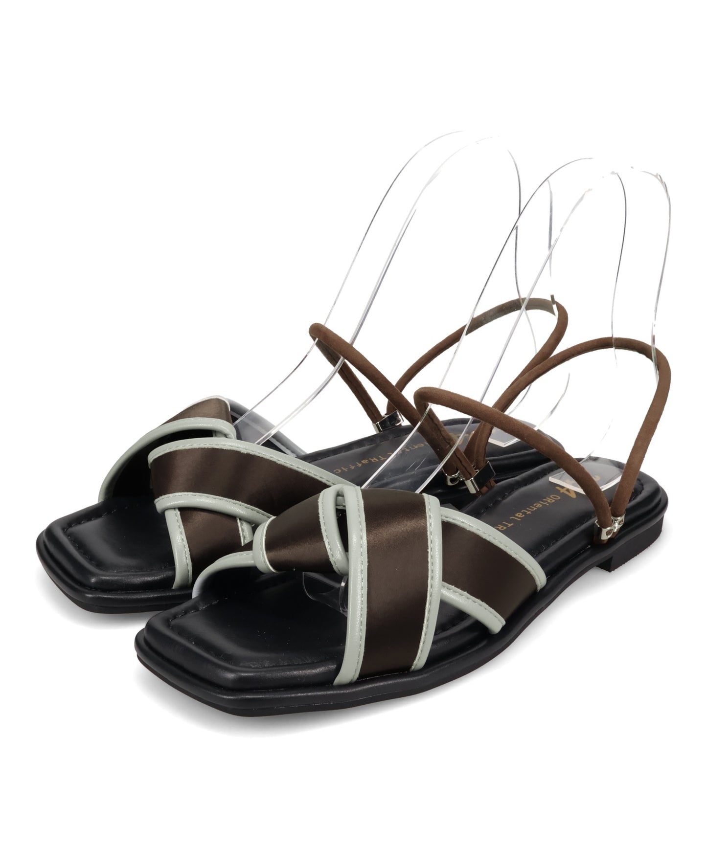 【WEB先行予約/5月中旬発売予定】バイカラー配色2wayミュールサンダル/62206