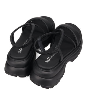 【カタログ掲載アイテム】クロスデザイン厚底サンダル/62207