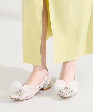 チュールリボンシアーパンプス/66101