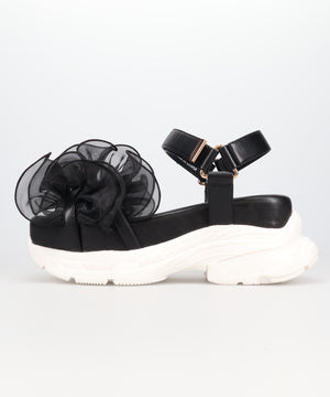 フリルチュールボリュームソールサンダル/66205