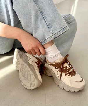 配色パーツ厚底スニーカー/OT3733