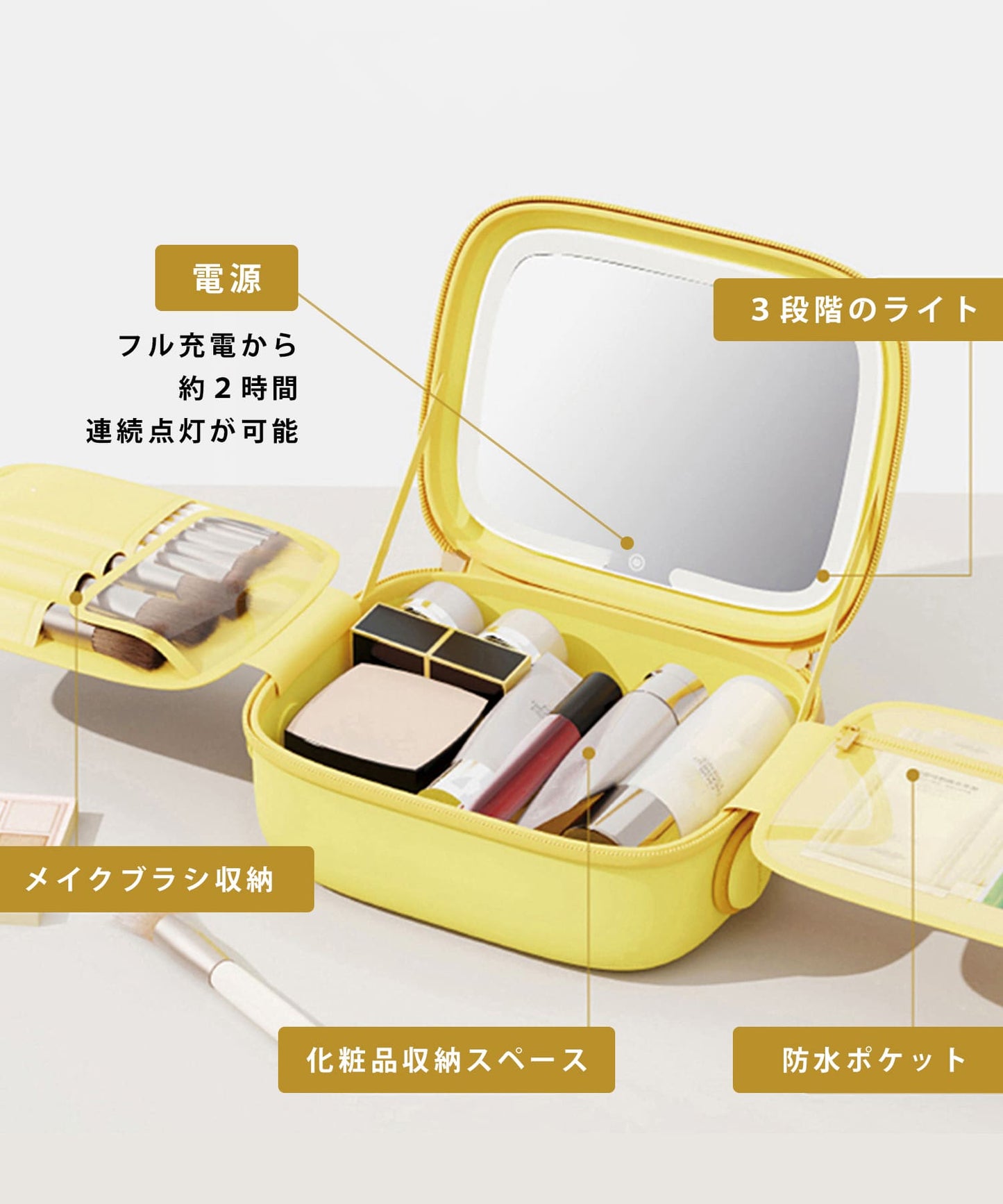 【WEB限定】EVAミラー付きポーチ/G-0024