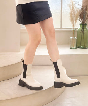 厚底サイドゴアブーツ/31419