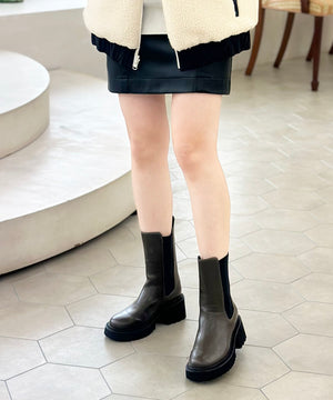 厚底サイドゴアブーツ/31419