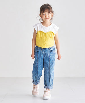 【KIDS】ボリュームソールメッシュスニーカー/K-451