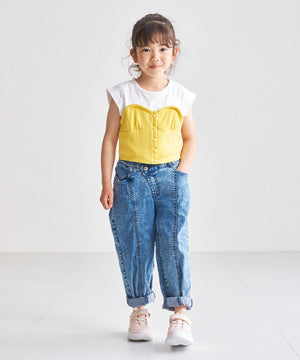 【KIDS】ボリュームソールメッシュスニーカー/K-451