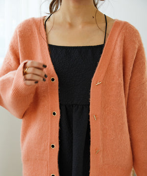 シャギーニットカーディガン/MO33N02