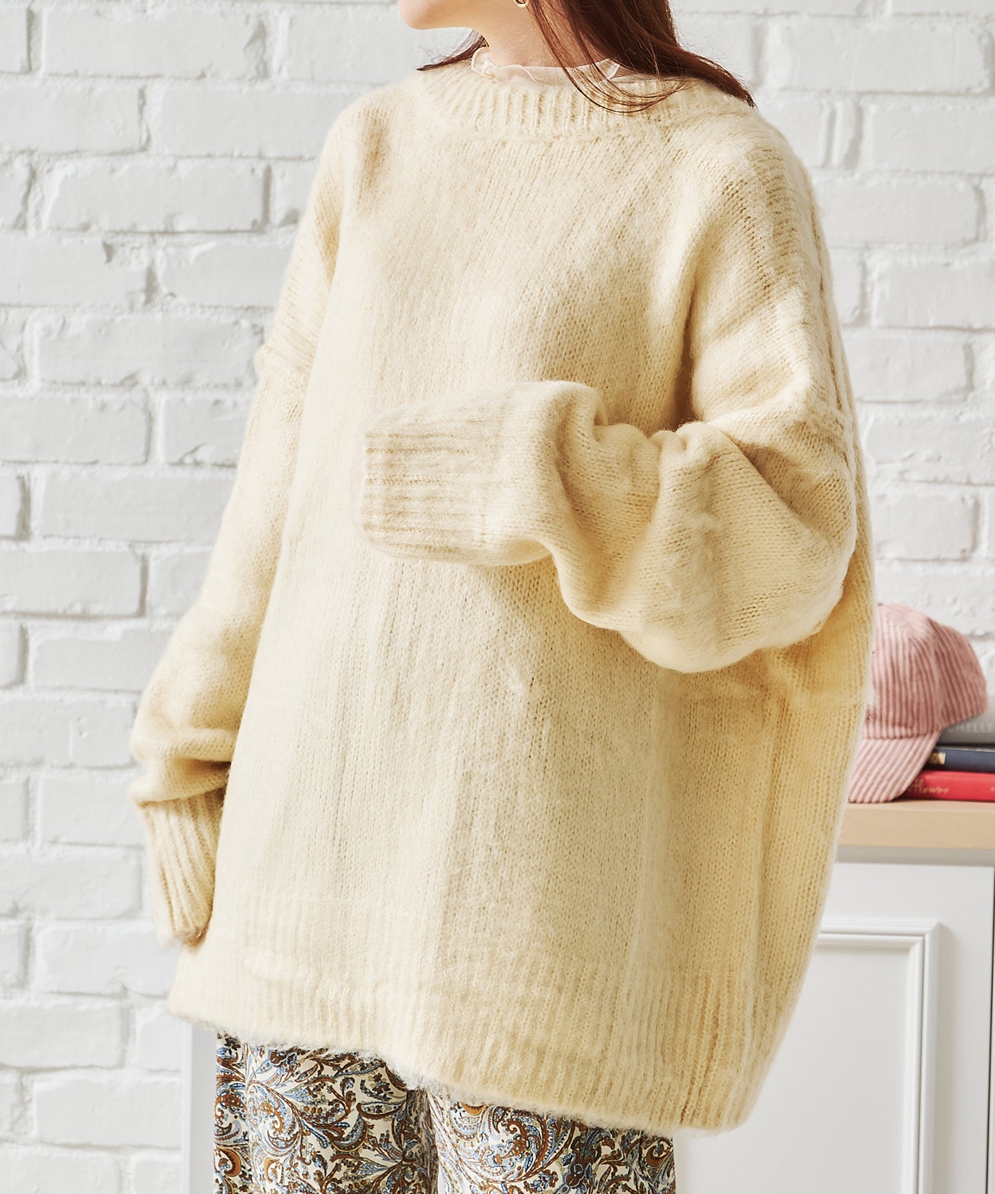 Vネックシャギー2WAYカーディガン/AC1461