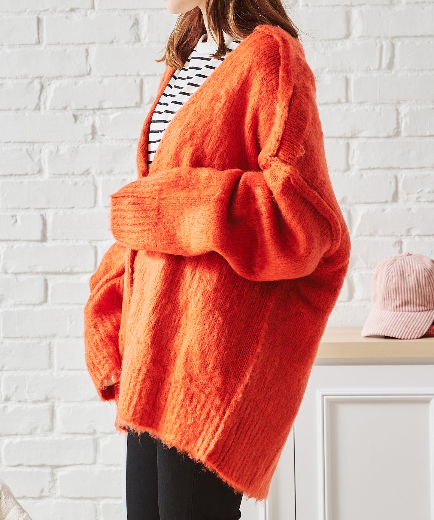 Vネックシャギー2WAYカーディガン/AC1461