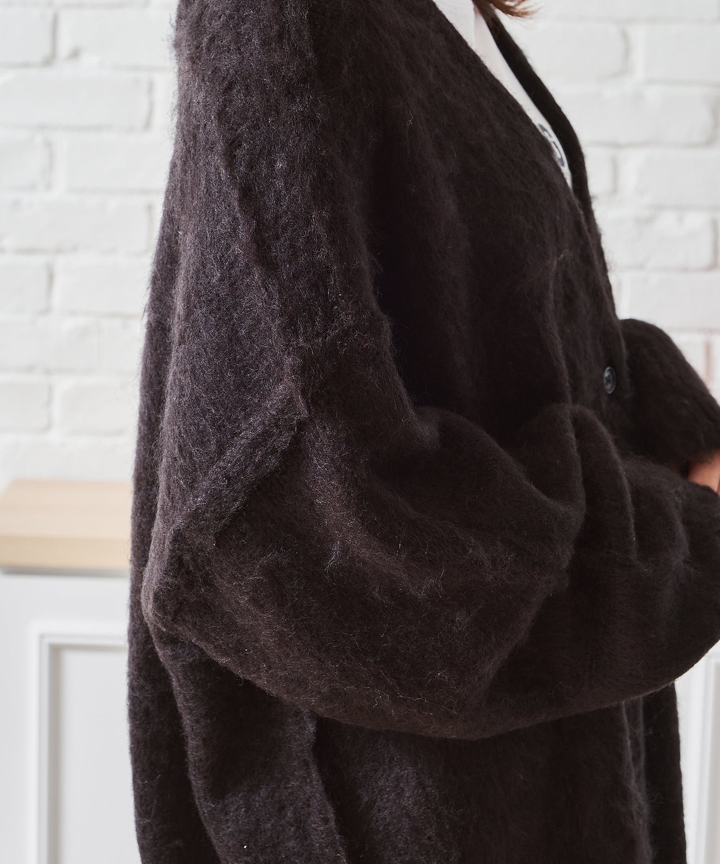 Vネックシャギー2WAYカーディガン/AC1461