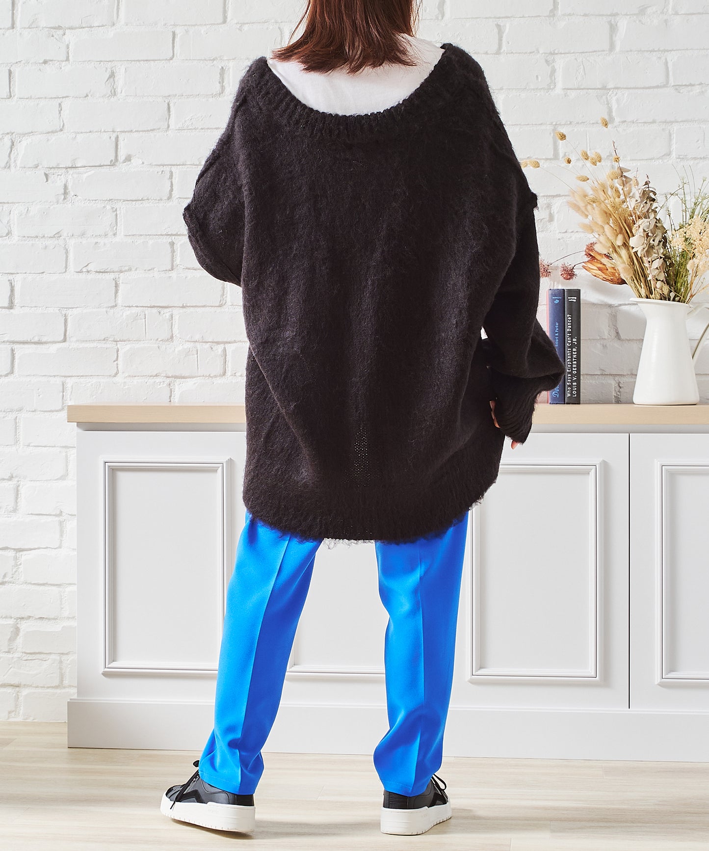 Vネックシャギー2WAYカーディガン/AC1461