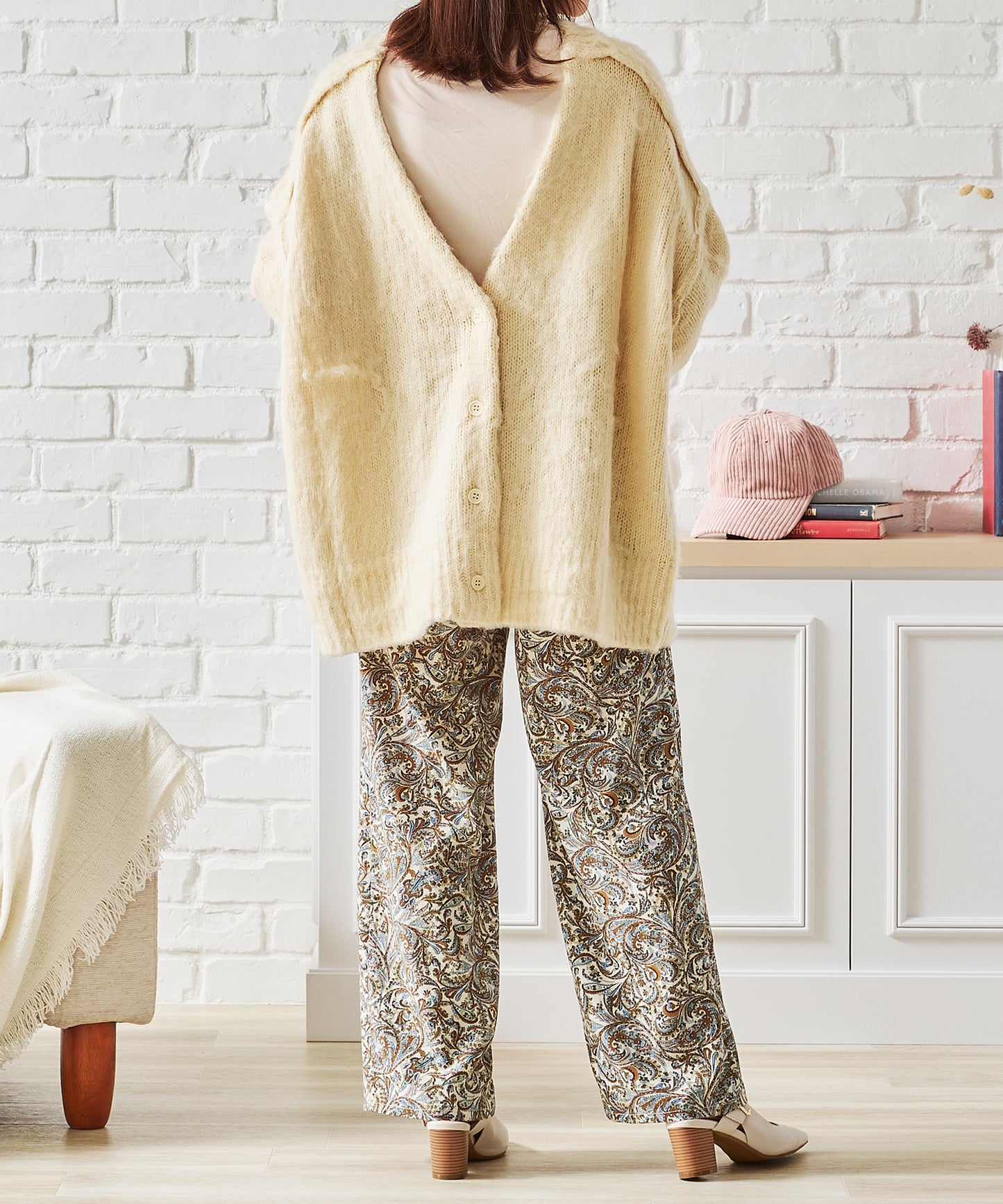 Vネックシャギー2WAYカーディガン/AC1461