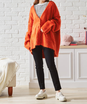 Vネックシャギー2WAYカーディガン/AC1461