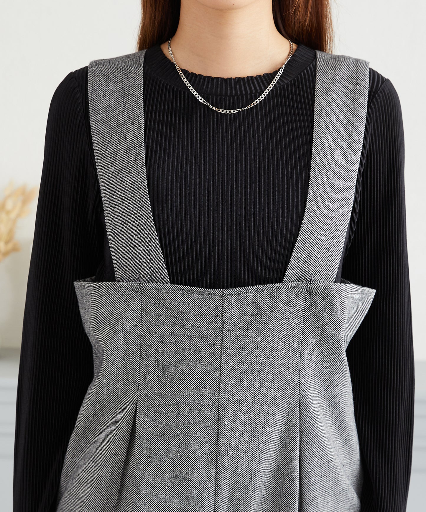 ツイードサロペット/AC3314