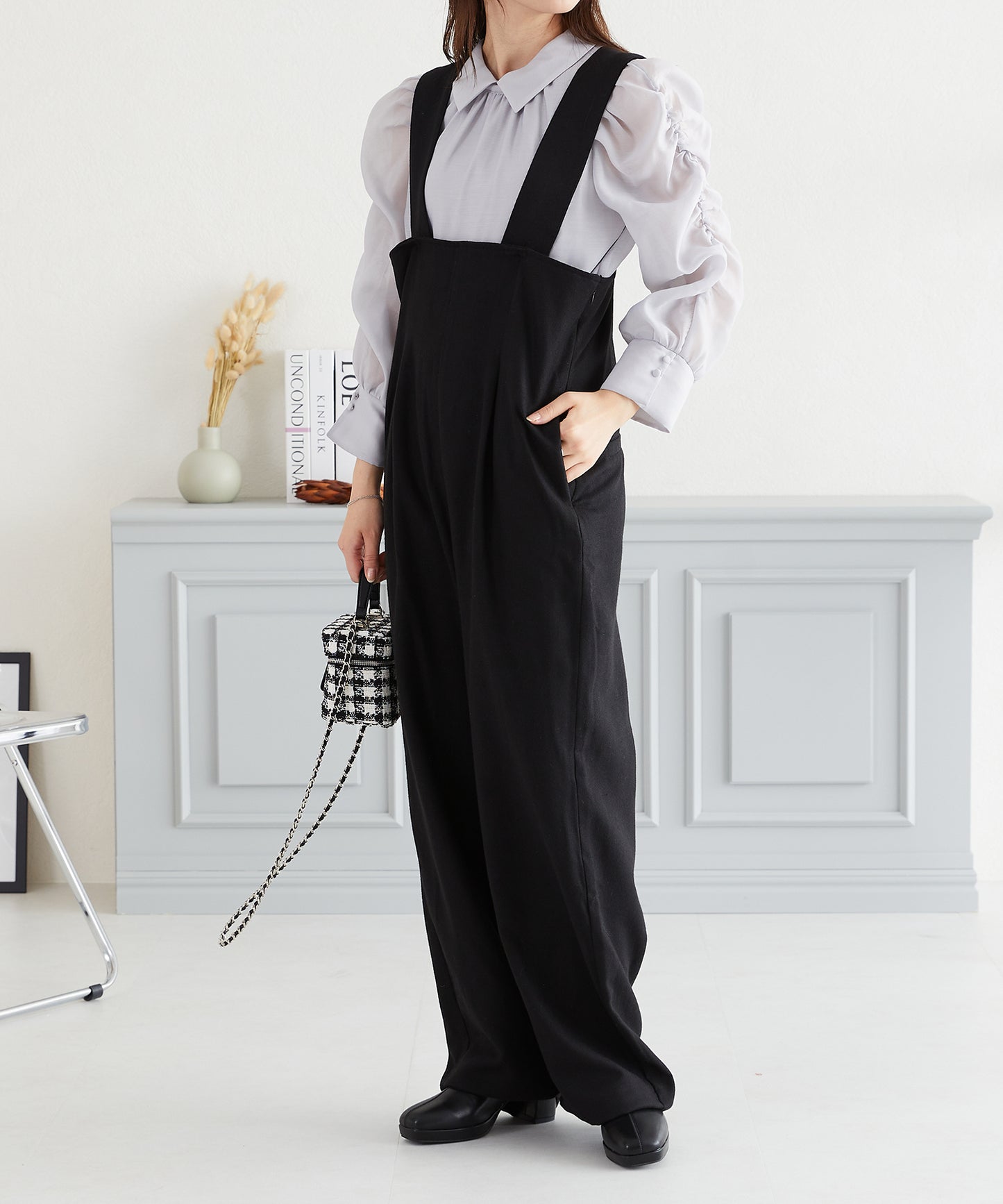 ツイードサロペット/AC3314