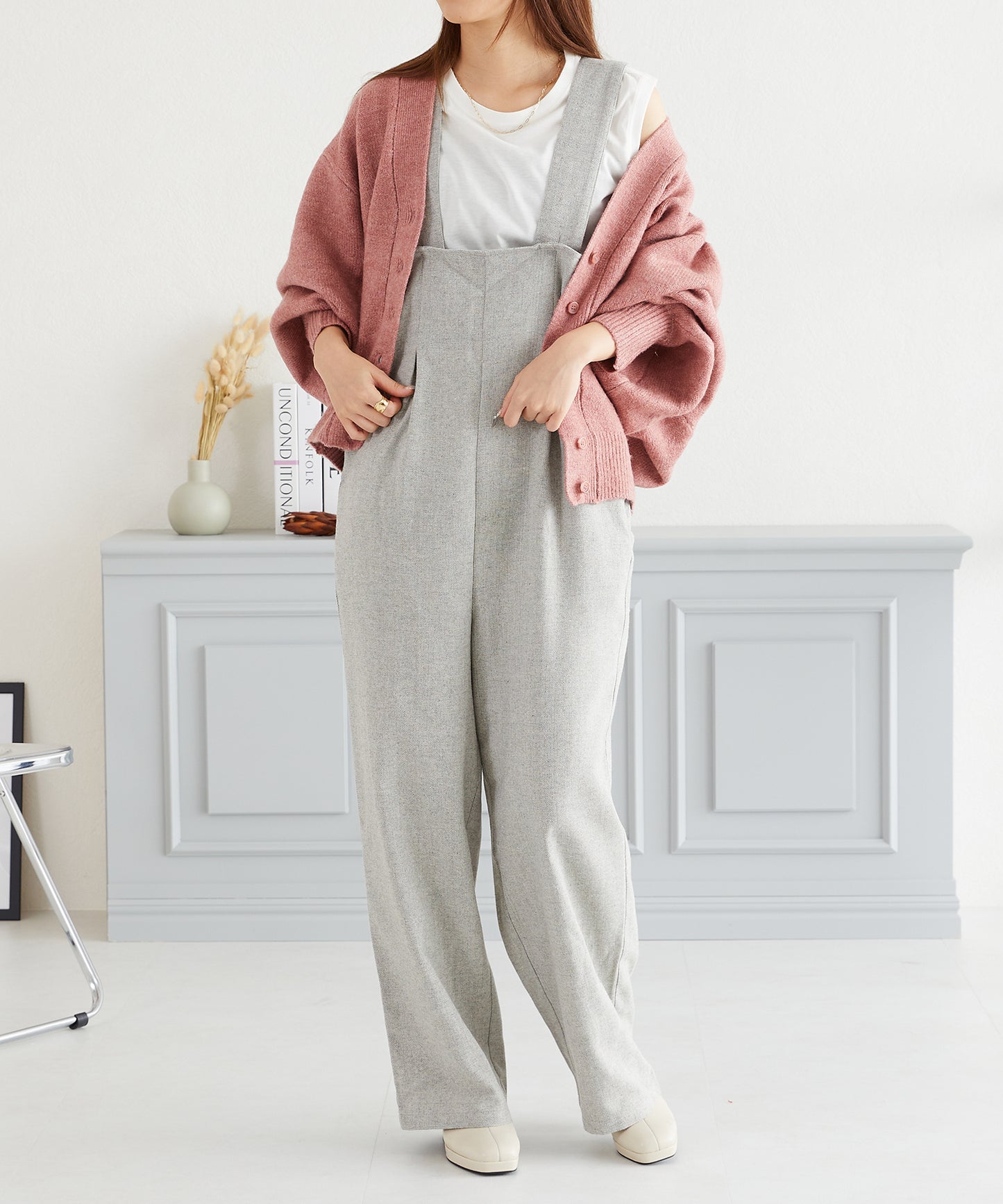 ツイードサロペット/AC3314