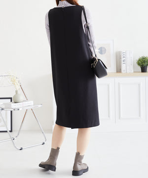 2WAYパール付きフィンガーホールリブニット/AC3414