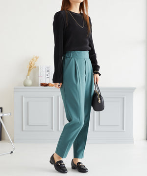 プリーツクルー長袖トップス/AC3423