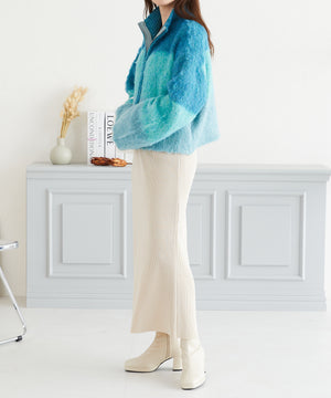 グラデーションニットブルゾン/AC3427