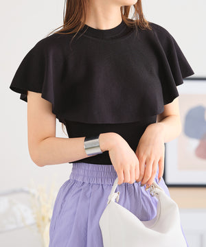 マルチWAYケープ付きニットプルオーバー/AC3510